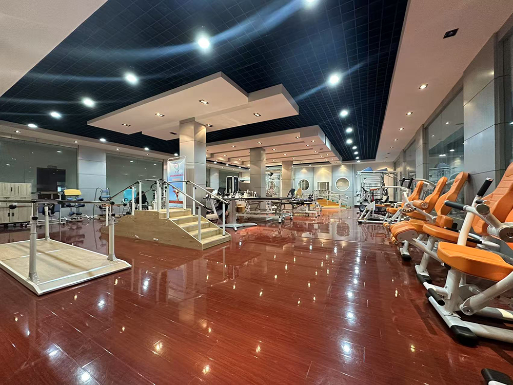 Rehabilitation equipment showroom at Changzhou Jinyu Medical Equipment